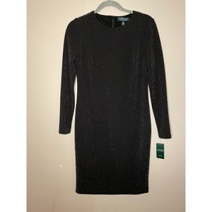 NWT Ralph Lauren Black Cocktail Dress